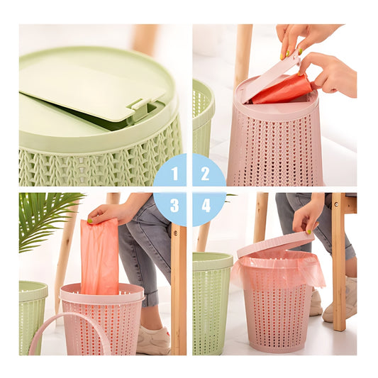 Multifunctional Trash Can with Bag Storage Box