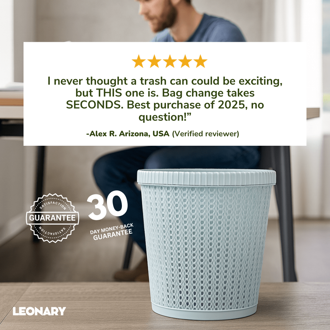 Multifunctional Trash Can with Bag Storage Box