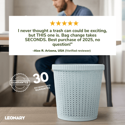 Multifunctional Trash Can with Bag Storage Box