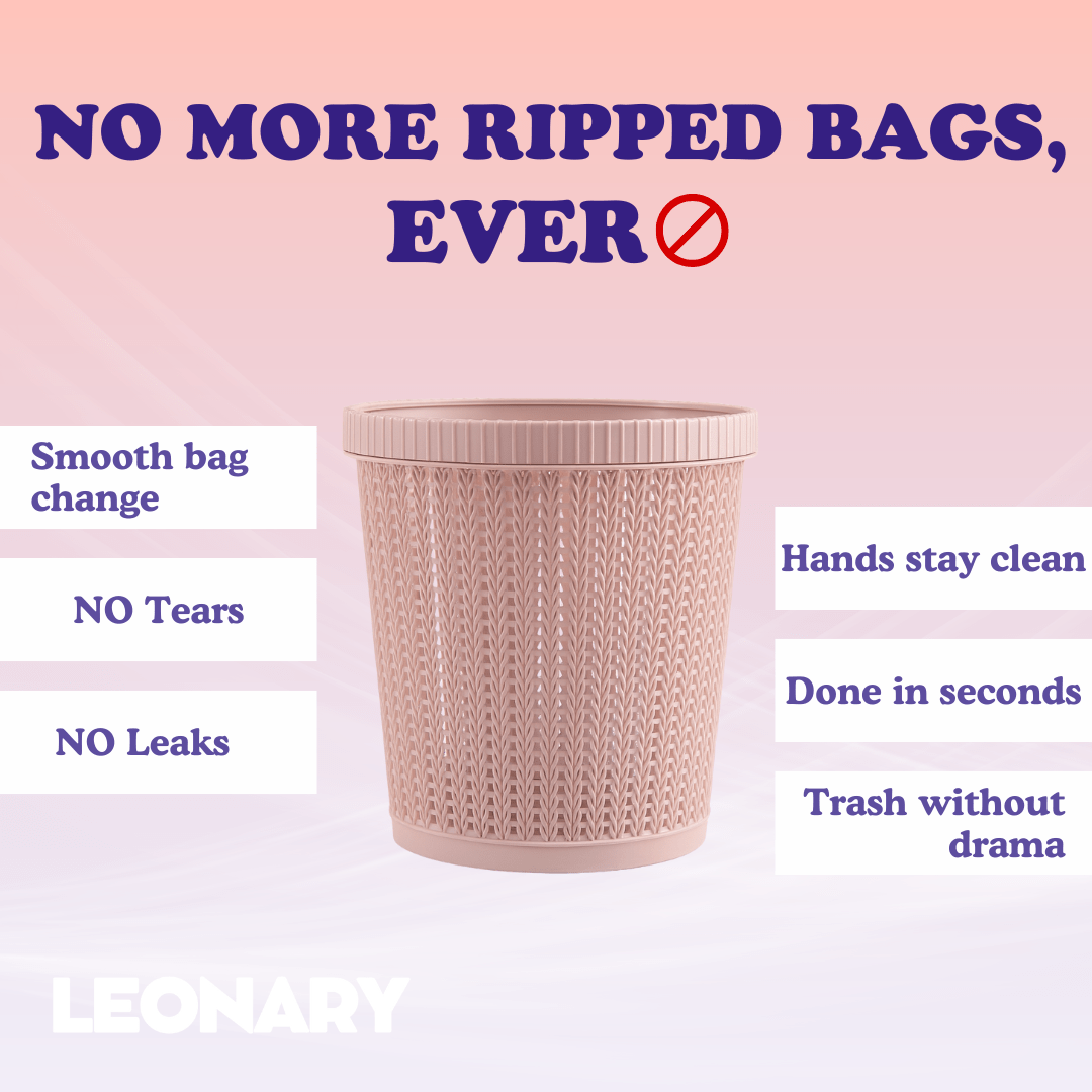 Multifunctional Trash Can with Bag Storage Box